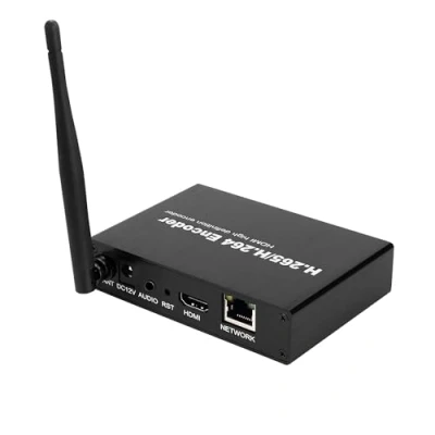 Immagine di EXVIST H.265 1080P WiFi HDMI Video Encoder W/SD Card Slot Max. 128G DDNS HTTP RTMP RTSP TS UDP Compatible with ONVIF/HK per IPTV Live Streaming su YouTube Facebook Vimeo ecc.