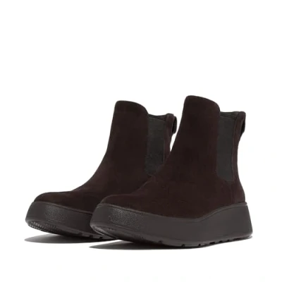Immagine di Fitflop Stivali Chelsea Flatform in Camoscio F Mode, Donna, Marrone Cioccolato, 37 EU