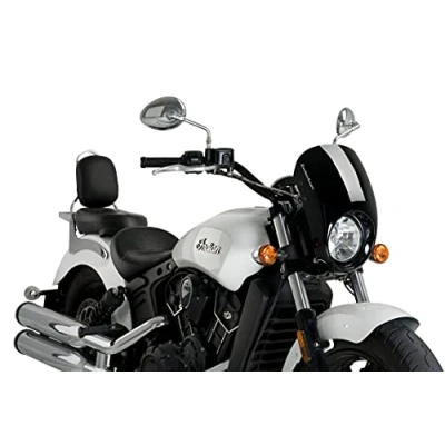 Immagine di Customaccess Semicarenati Modello Anarchy Nero per Indian Scout 15&#039; 22&#039;, Bobber Sixty 16&#039; 21&#039;, 18&#039; 22&#039;