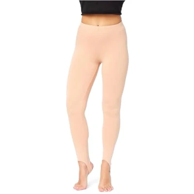 Immagine di Bellivalini Leggins Termici da Donna Foderati con Staffa Calze Invernali Caldo Après Ski in BLV50 321 (Color Carne, M)