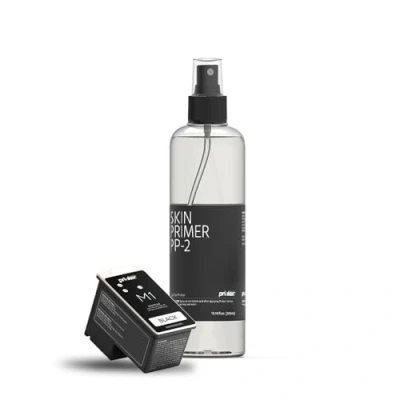 Immagine di Ricarica di inchiostro nero Prinker M Black, cosmetico sicuro per la pelle e primer spray, resistente all&#039;acqua lavabile con sapone, pelle, compatibile M.