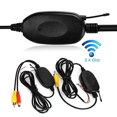 Immagine di 2.4 GHz Wireless Video Car Rear View Camera RCA Trasmettitore Ricevitore Kit per auto Telecamera retrovisore Monitor Cam DVD GPS Radio Player Module Adapte Trigger