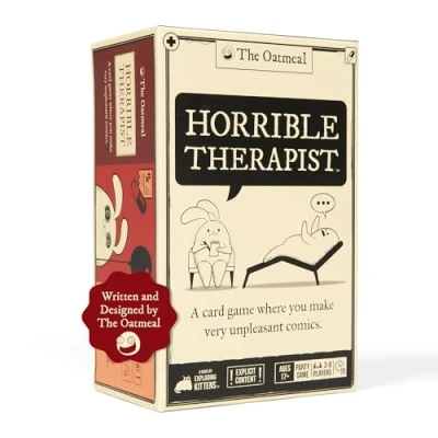 Immagine di Exploding Kittens Horrible Therapist: Core Game Edition Hilarious Adult Card for 3 8 Players, Ages 17+ Party Games &amp; Family Night Fun