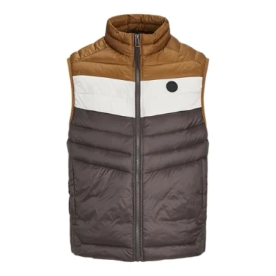 Immagine di JACK &amp; JONES Jjesprint Scaldacollo Gilet, Pacciamatura/Dettaglio: Monks Robe/Moonbeam Blocking, S Uomo