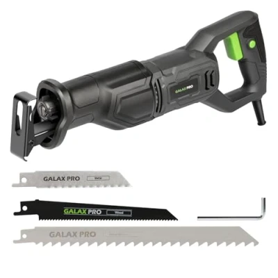 Immagine di GALAX PRO Sega a reciprocazione da 710W con velocità variabile di 3000 SPM, per tagli precisi in legno, metallo e altro, cambio lama senza strumento.