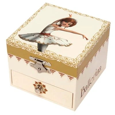 Immagine di Trousselier Ballerina S20111 Carillon Cubo per Gioielli, 12 x 10.5 8.5 cm, Multicolore