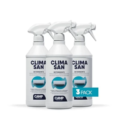 Immagine di ‎CAMP CLIMASAN DETERGENTE, per climatizzatori specifico filtri, componenti e unità esterna, 3x750 ml