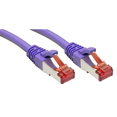 Immagine di LINDY 47829 RJ45 cavo di rete, patch CAT 6 S/FTP 15.00 m Violetto con protezione 1 pz.