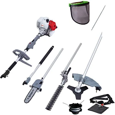 Immagine di IKRA utensile multifunzione a scoppio 4in1 IBKH 33, incl. prolunga, scudo protettivo &amp; lima per catena 4 mm