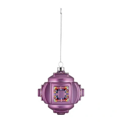 Immagine di Alessi Fractal ESA06 4 Decorazione per Albero di Natale Design, in Vetro Soffiato Decorata a Mano