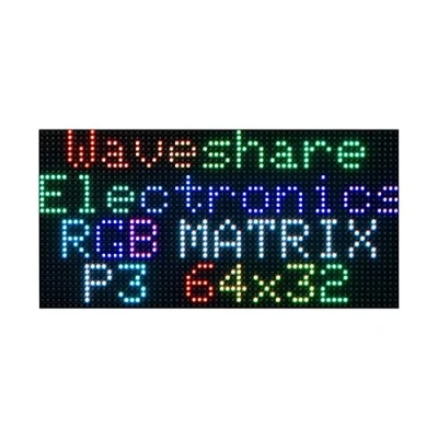 Immagine di RGB Full Color LED Matrix Panel Display, 64x32 Pixels for Raspberry Pi, Pico, ESP32, Ardui,etc, Adjustable Brightness