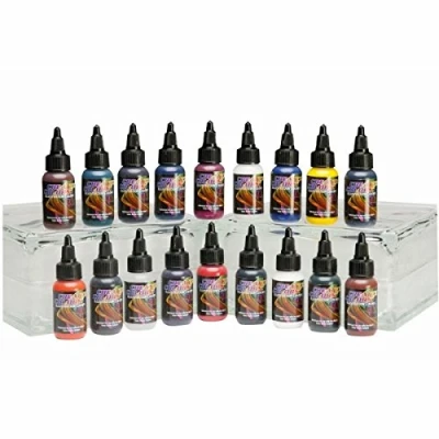 Immagine di Createx Illustration Colors OPAQUE Kit 12 colori da 30 ml per aerografo