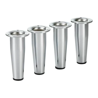 Immagine di SOTECH 4 pezzi Piedini per mobili FOX TROT cromati/altezza: 80 mm regolabile