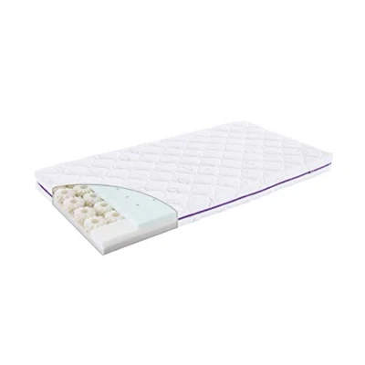 Immagine di Träumeland Matratze Materassino per Neonati e Bambini OCTASMART 8 x Traspirante Prodotto in Modo sostenibile, Dimensioni 70 140 cm, Bianco, 140x70 cm (1er Pack)