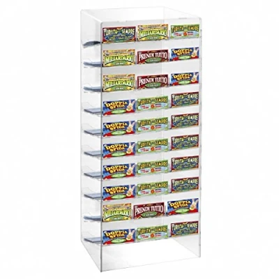 Immagine di DesignPlex Espositore gratta e Vinci da banco in plexiglass Trasparente a 30 Scomparti Misure: 33 x 29 H67 cm