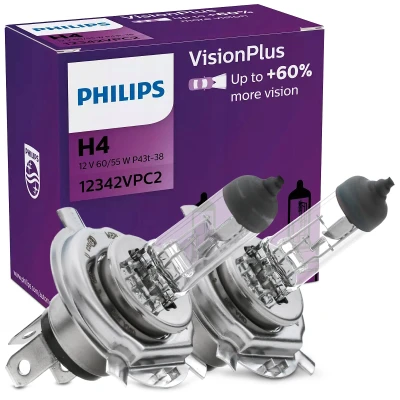 Immagine di PHILIPS 12342VPC2 Lampadina, faro di profondità H4 12V 60/55W Alogeno CITROËN: Xsara Picasso, VOLKSWAGEN: GOLF 2, OPEL: Vivaro A Van