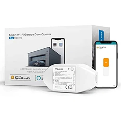 Immagine di Meross WiFi Apriporta Garage Door Opener Apricancello Smart Intelligente, Compatibile con HomeKit, SmartThings, Amazon Alexa, Google Assistant, APP Controllo Remoto, Nessun Hub Richiesto
