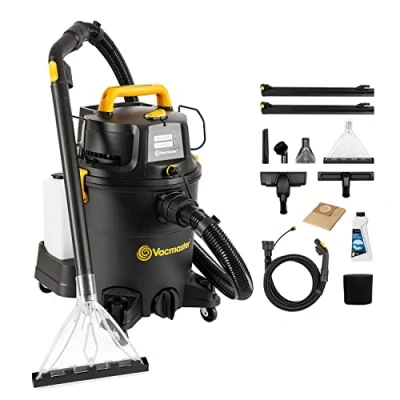 Immagine di Vacmaster VK1323PFR 1300W 23L 3 in 1 Aspirapolvere Aspira, Lava &amp; Asciuga, Pulisce Pavimenti Tappeti,Aspirapolvere a bidone e traino