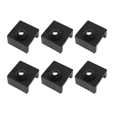 Immagine di 6X Custodia in silicone per blocco riscaldante stampante 3D, compatibile con Creality CR 10 10S S4 S5 Mini Ender 2 3 Anet A8 MK7/8/9 Hotend