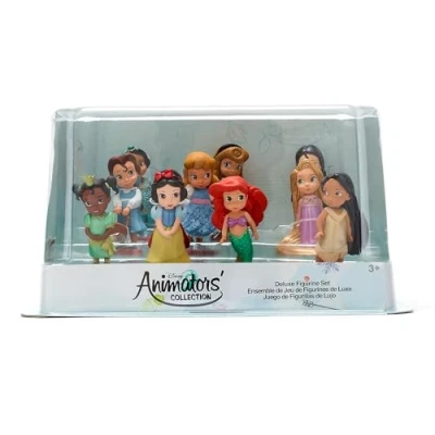 Immagine di Disney Store Ufficiale Set di personaggi deluxe Animators, 10 pezzi, Include Tiana, Belle, Biancaneve, Cenerentola, Ariel e altro Adatto dai 3 anni in su