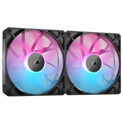 Immagine di Corsair iCUE LINK RX140 RGB Ventola per PC case Nero (L x A P) 140 25 mm incl. Illuminazione LED
