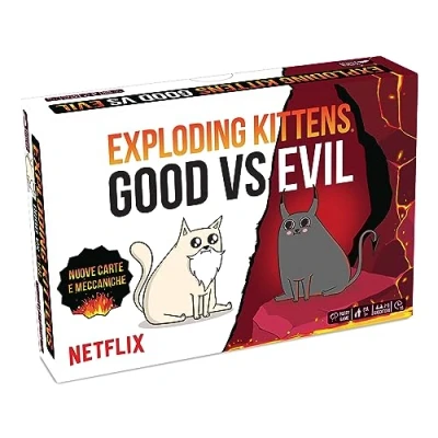 Immagine di Asmodee Exploding Kittens Good vs Evil, Gioco da Tavolo, 7+ Anni, 2 5 Giocatori, Edizione in Italiano