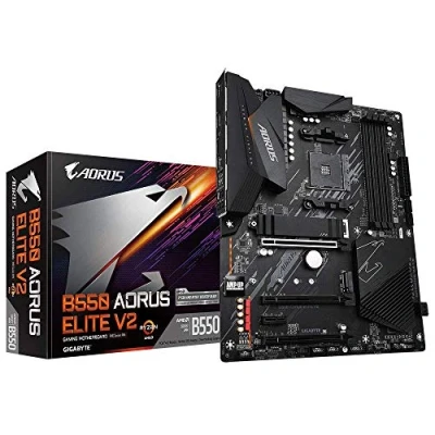 Immagine di Gigabyte B550 AORUS Elite V2 (AMD Ryzen 5000/B550/ATX/PCIe4.0/DDR4/USB3.2 Gen 1/Realtek ALC1200/M.2/2.5 GbE LAN/HDMI/DP/Gaming scheda madre)