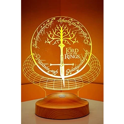 Immagine di Sentidos Luce notturna a LED 3D, regalo di compleanno, lampada da scrivania (Il Signore degli Anelli Sword)