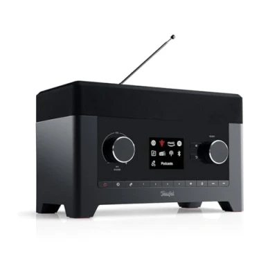 Immagine di Teufel Radio 3SIXTY Altoparlante Bluetooth con Digitale Premium DAB +, suono a 360 gradi e Subwoofer, Internet Radio, funzione Power Bank nero