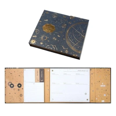 Immagine di Grupo Erik: Blocco appunti Astrale Set Planner Settimanale + Block Notes e Foglietti Adesivi, Blocchetti personalizzati, Cancelleria Ragazza, Idea regalo donna