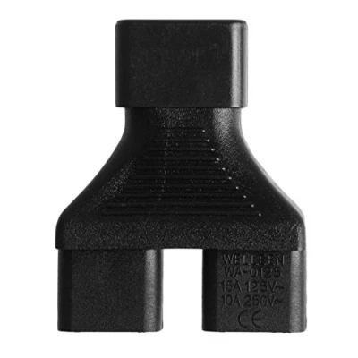 Immagine di Buwei IEC 320 C14 Maschio a 2X C13 Femmina Y Splitter Cavo Adattatore di Alimentazione