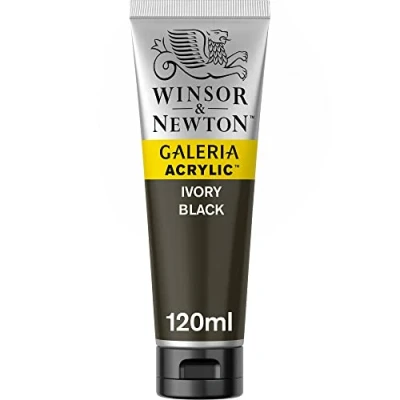 Immagine di Winsor &amp; Newton Galeria Colore Acrilico 120 ml Nero d&#039;Avorio