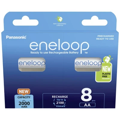 Immagine di eneloop HR06 Batteria ricaricabile Stilo (AA) NiMH 2000 mAh 1.2 V 8 pz.
