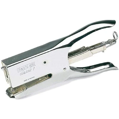Immagine di Rapid Classic K1 Cucitrice a Pinza , Compatibile con i Punti Metallici 24/6 e 24/8 mm, Capacità 50 Fogli, Metallo, Cromo, 10510628
