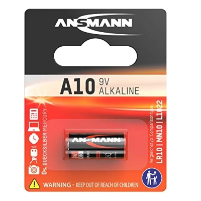 Immagine di ANSMANN 1510 0006 A10 Pile, Batteria Alcaline 9V, Mn10, Lr10