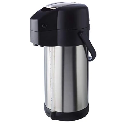 Immagine di APS Caraffa Termica con pompa Premium in 18/8 Acciaio Inossidabile e polipropilene, Ø 15 cm, altezza: 37 3 litri