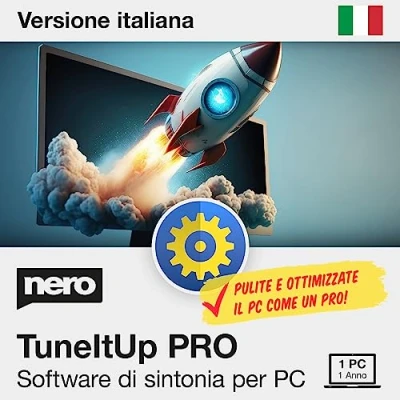 Immagine di Nero TuneItUp PRO PC Tuning Avvia Windows più velocemente Ottimizza il tuo sistema operativo Licenza annuale 11 / 10 8 7 (1 PC)