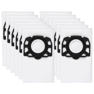 Immagine di 12 sacchetti per aspirapolvere Kärcher WD4 WD5 MV4 MV5 MV6 Premium WD6 2.863 314.0