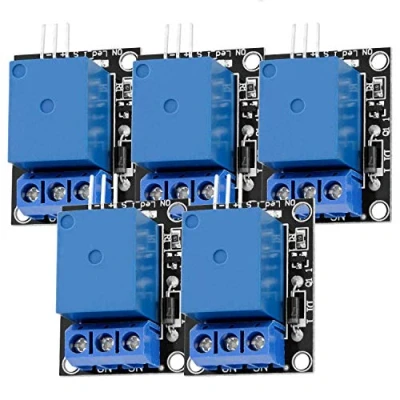 Immagine di AZDelivery 5 x 1 Canale KY 019 Modulo Relais 5V High Level Trigger compatibile con Arduino incluso un E Book!