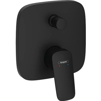 Immagine di Hansgrohe 71405670 Miscelatore monocomando Vasca, Nero Opaco, installazione ad incasso