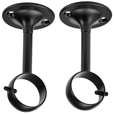 Immagine di Amazon Basics Staffa da soffitto, set 2, 1 confezione, Nero
