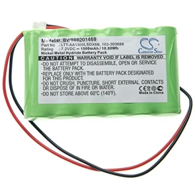 Immagine di vhbw batteria compatibile con Visonic PowerMax Complete control panel sistema d&#039;allarme (1500mAh, 7,2V, NiMH)
