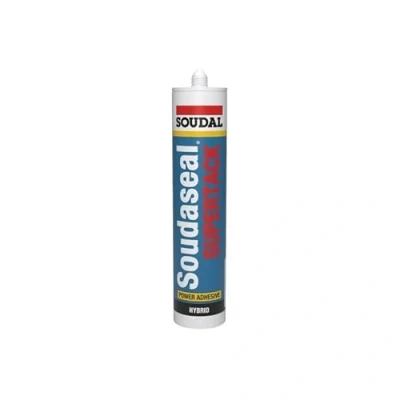 Immagine di Soudaseal Supertack Sigillante adesivo polimerico ibrido Soudal, cartuccia da 290 ml, colore: Bianco