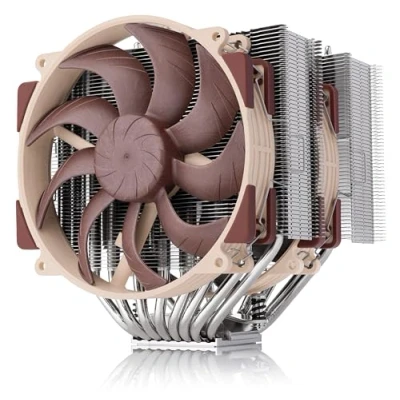 Immagine di Noctua NH D15 G2 LBC, Dissipatore CPU Dual Tower, Versione Speciale LBC (Low Base Convexity) a Bassa Convessità per AMD AM5/AM4 (Marrone)