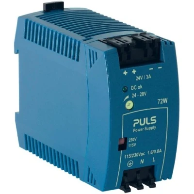 Immagine di PULS MiniLine ML70.100 Alimentatore per guida DIN 24 V/DC 3 A 72 W Num. uscite:1 x Contenuto 1 pz.