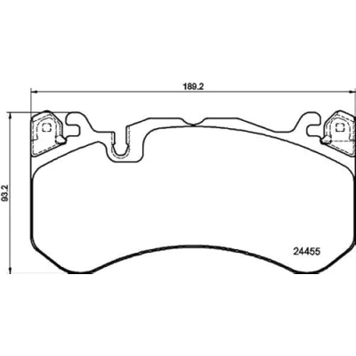 Immagine di HELLA 8DB 355 025 011 Kit pastiglie freno Predisposto per contatto segnalazione usura con accessori, contrappesi AUDI: A6 C7 Avant, C6 Avant