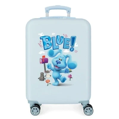 Immagine di Blue&#039;s Clues and you Valigia da cabina blu 34 x 55 20 cm rigida ABS chiusura a combinazione laterale 32 2 kg 4 ruote doppie bagaglio mano