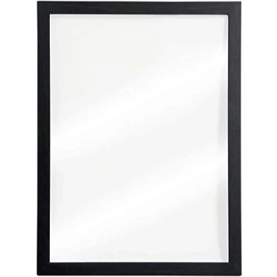 Immagine di Securit Lavagna da parete trasparente 40x60 cm con cornice nera 2 pennarelli a gesso liquido Nero e Bianco