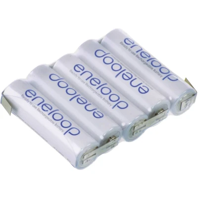 Immagine di Pacco batteria 5x Stilo (AA) Panasonic BK3 MCCF linguette a saldare Z NiMH 6 V 1900 mAh