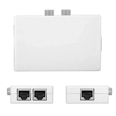 Immagine di Cblecc UTP STP 2 in 1 out porte RJ45 LAN CAT switch di rete selettore interna esterna Switcher splitter box